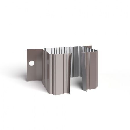 Держатель трубы 76х102 (на дерево) полиэстер RAL8017