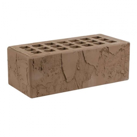 Железногорский кирпич лицевой 1,4НФ темно-коричневый скала