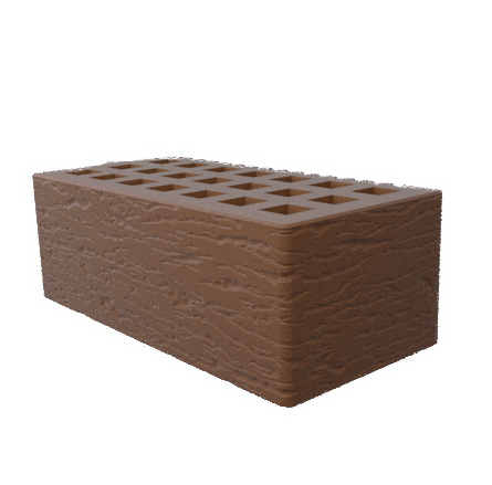 Саранский кирпич лицевой (СЗЛК) 1.4НФ шоколад ольха1