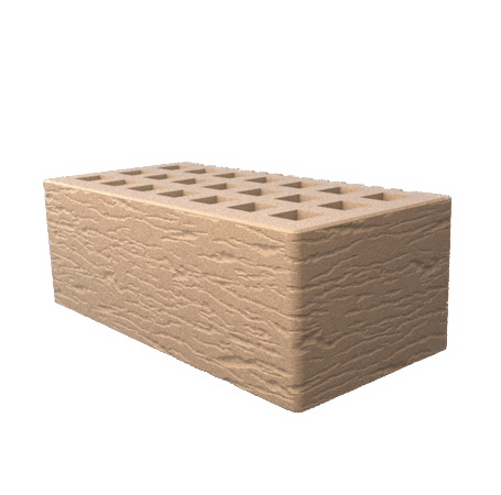 Саранский кирпич лицевой (СЗЛК) 1.4НФ бежевый ольха1