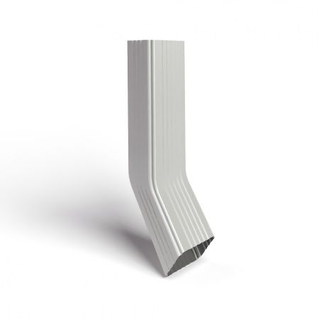 Труба водосточная 76х102х3000 с коленом полиэстер RAL9003