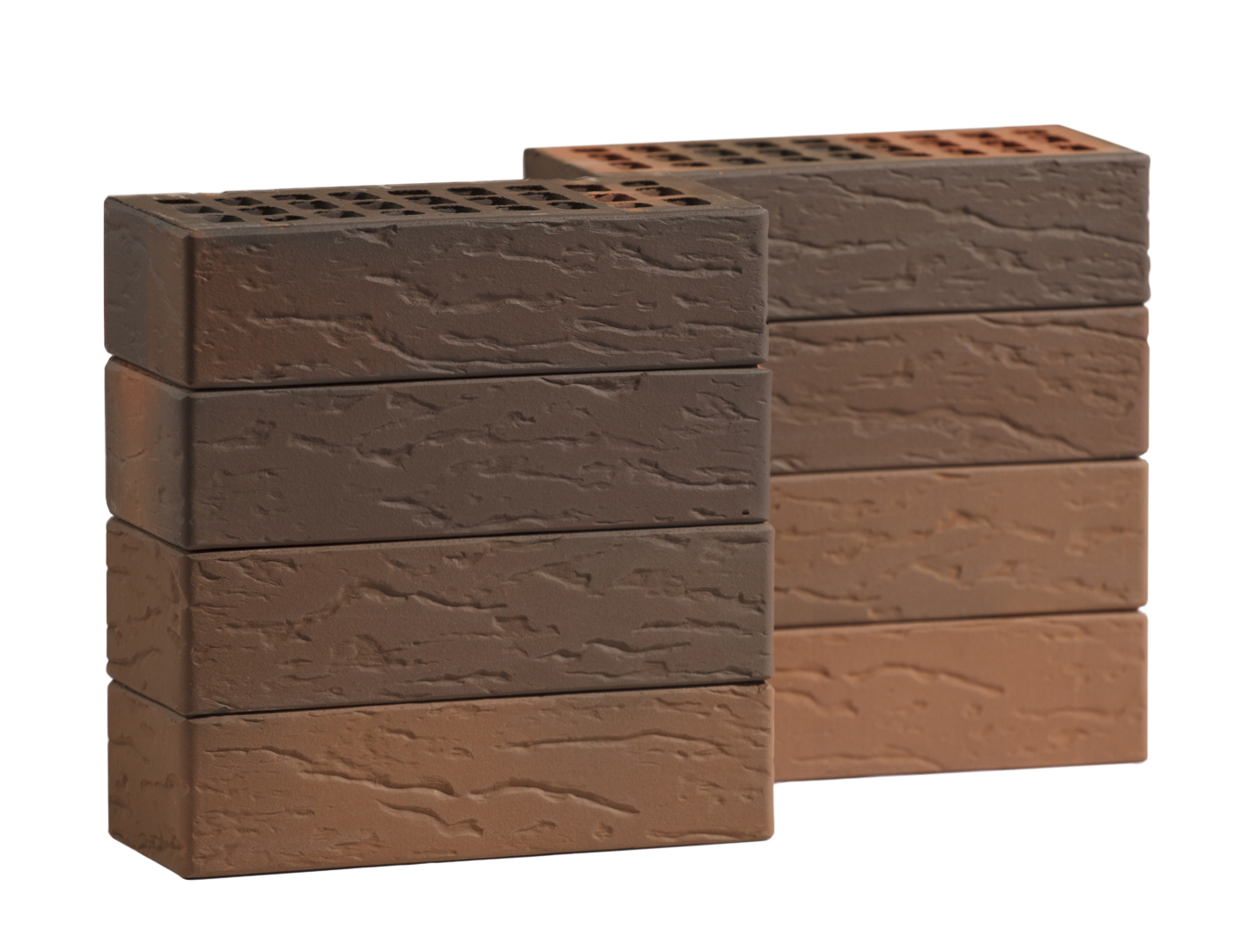 Кирпич лицевой Volgabrick Руст 1НФ №70