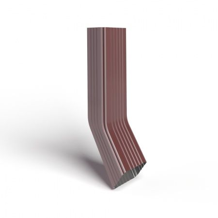 	 Труба водосточная 76х102х3000 с коленом полиэстер RAL3011