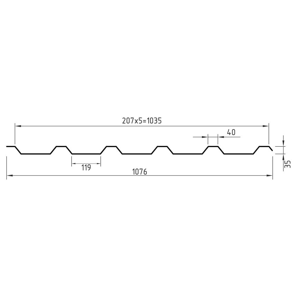 Профнастил МП-35