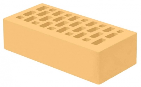 Голицынский кирпич лицевой 1НФ янтарь гладкий