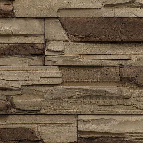 Облицовочный камень Арт Альянс Каркасон оранжевый+коричневый