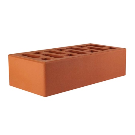 Кирпич лицевой Старый Оскол 1НФ красный гладкий