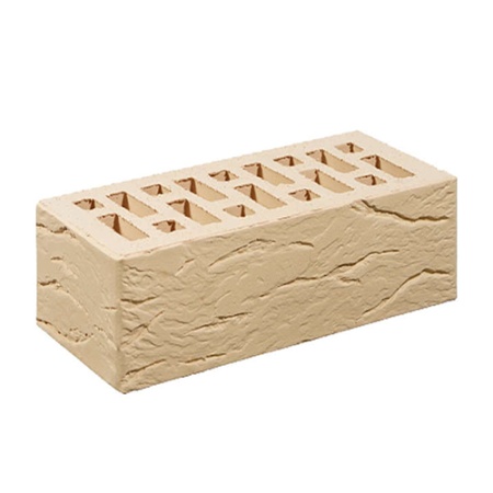 Кирпич лицевой Старый Оскол 1,4НФ белый рустик