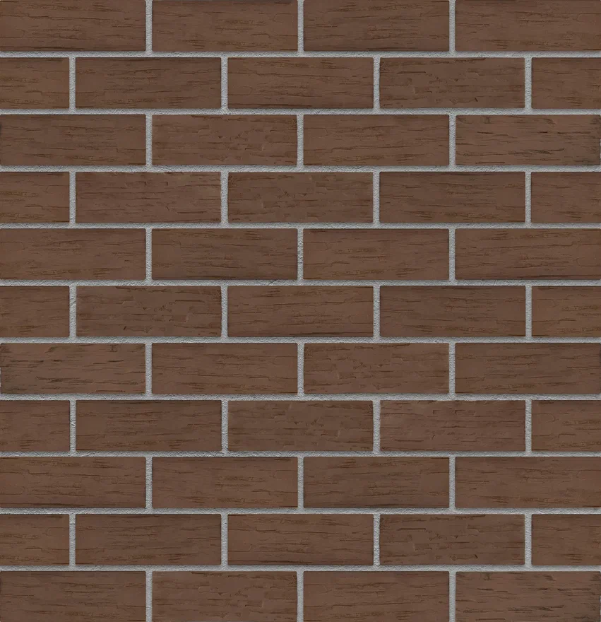 Челнинский кирпич керамический 1.4НФ шоколад дикий камень