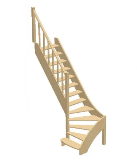 Лестница ЛС-07м/3 без подступенков Л бук