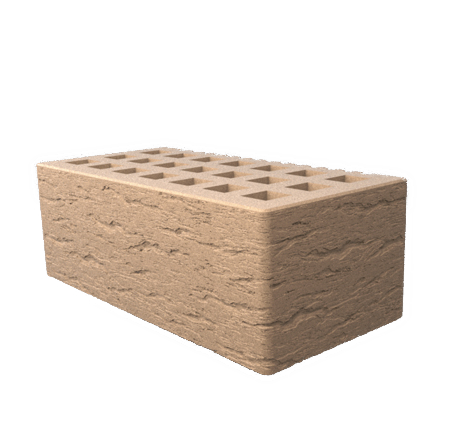 Саранский кирпич лицевой (СЗЛК) 1.4НФ бежевый ольха2